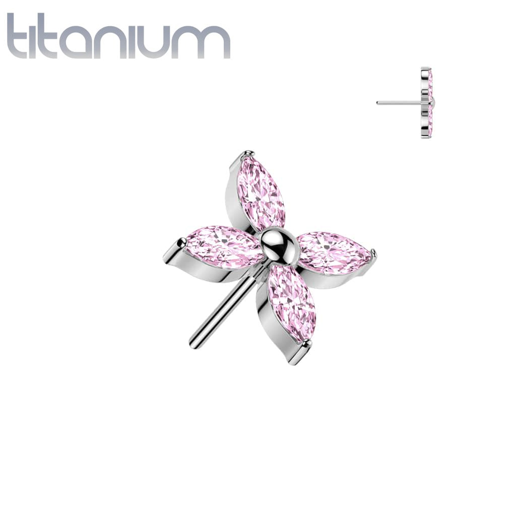 Labret Star Gems Titanium1