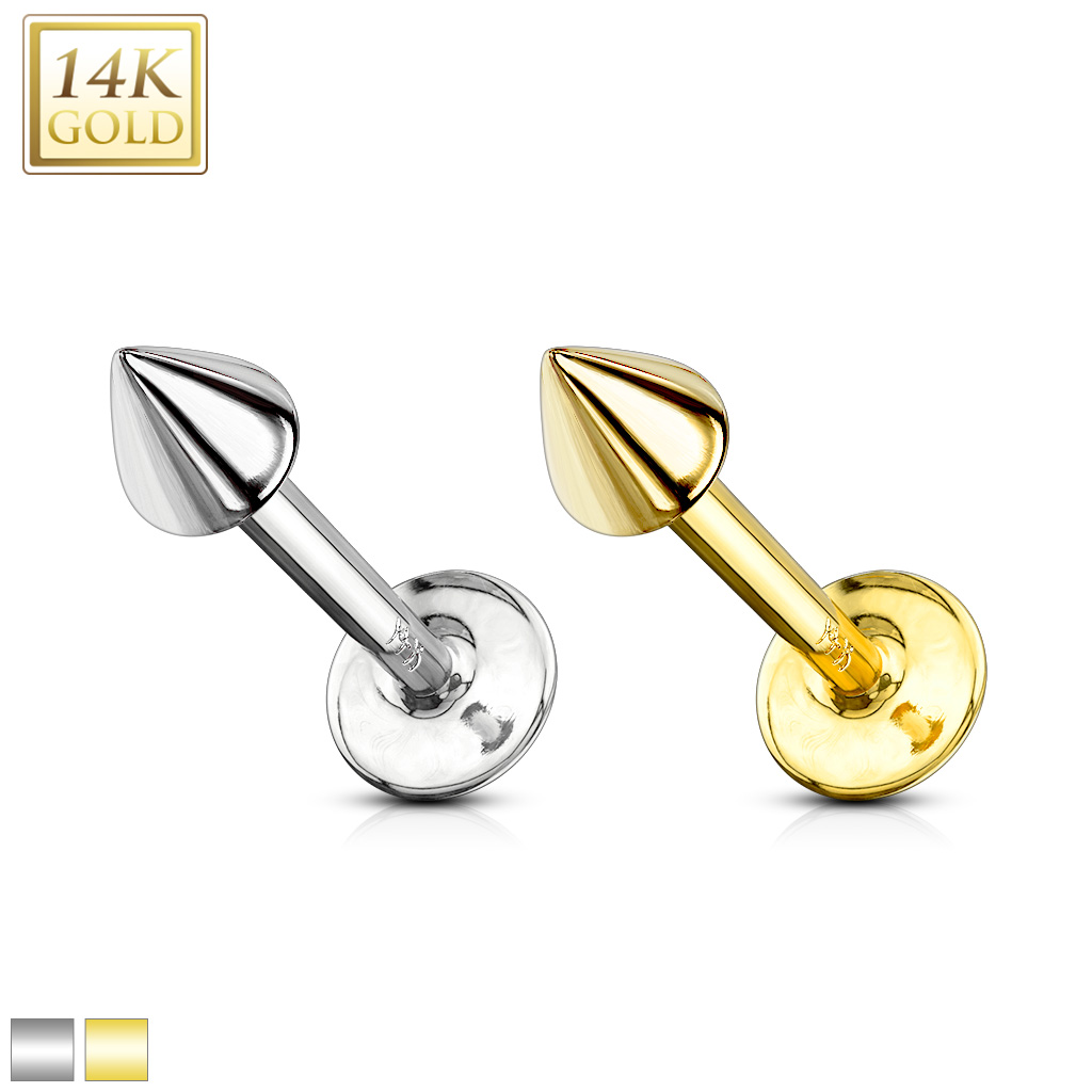 Labret Heart Gold