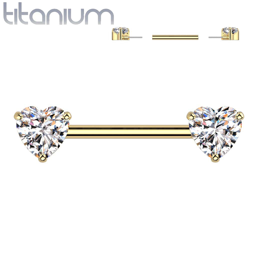 Barbell Gem Chain Titanium2 - Keepsake Custom Tattoo Jewelry