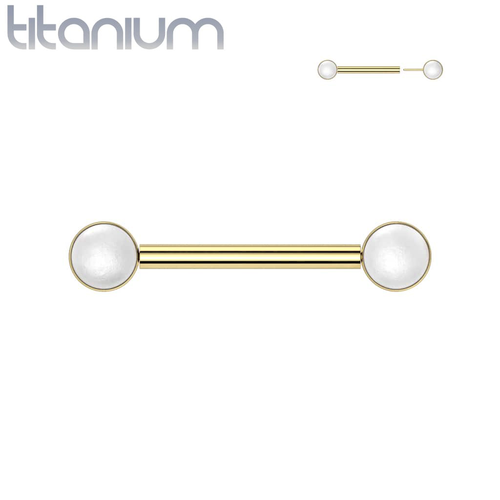 Barbell Gem Chain Titanium1 - Keepsake Custom Tattoo Jewelry